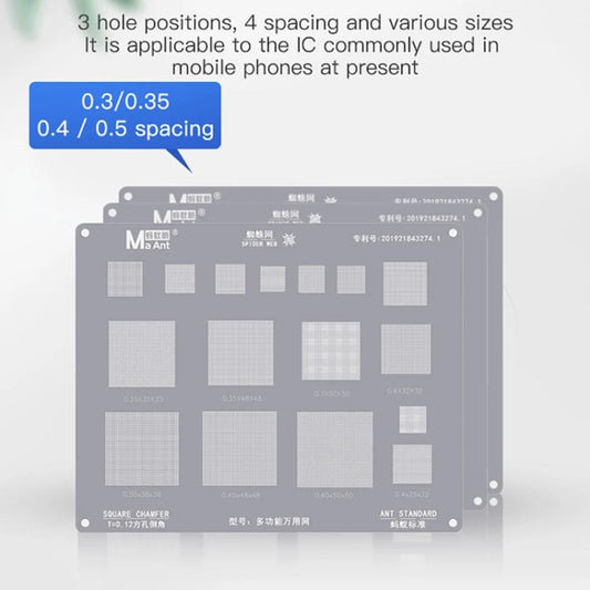 MaAnt Multifunctional Universal Net High Temperature 0.3/0.35/0.4/0.5 Pitch Square Hole Round Corner Multi-purpose Wire Mesh - Repair Platform by MaAnt | Online Shopping UK | buy2fix