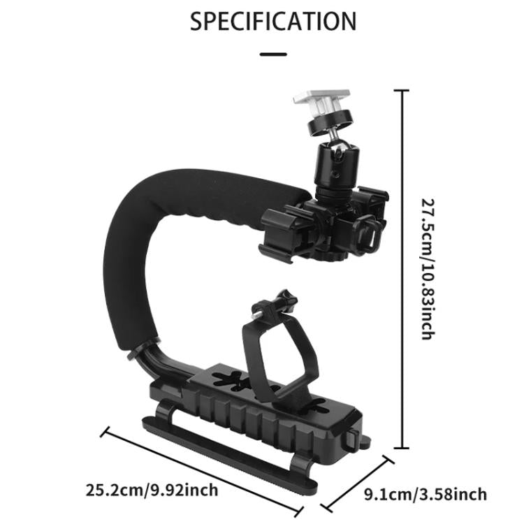 For DJI Air 3 / Air 3S CQT U-shape Handheld Stabilizer Kit For Cinematic Shots, Wedding Videography & Daily Vlogging - by CQT | Online Shopping UK | buy2fix