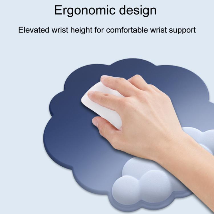 3pcs / Set Cloudy Gradient Memory Foam Silicone Wrist And Keyboard Mouse Pad, Style: Model 11 - Mouse Pads by buy2fix | Online Shopping UK | buy2fix