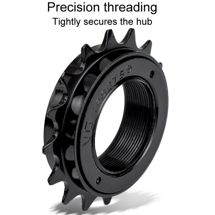 VG SPORTS Stroller Scooter Bicycle Single Speed Flywheel, Style: 20T Black - Guide wheels by buy2fix | Online Shopping UK | buy2fix