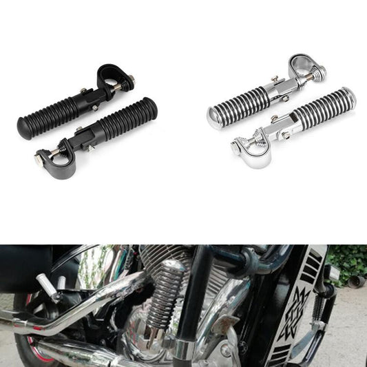 For Harley Motorcycle Modification Collapsible Footpegs Foot Guard Spike Mounted Pedals(Electroplating) - Others by buy2fix | Online Shopping UK | buy2fix
