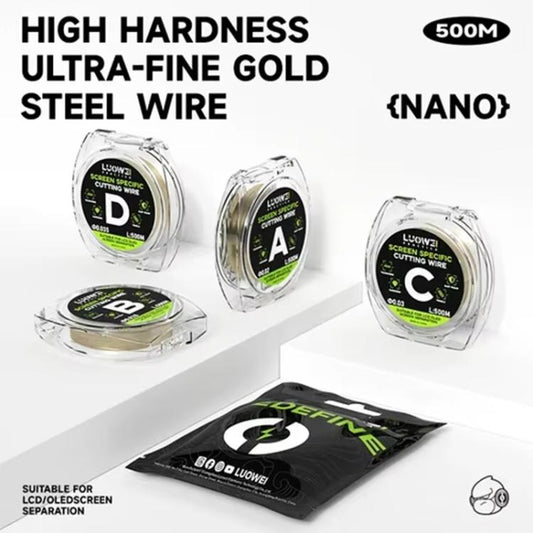 LUOWEI 500M Steel Wire Cell Phone Screen Separation Wire Cutting Wire, Spec: A 0.02mm - Crowbar by LUOWEI | Online Shopping UK | buy2fix