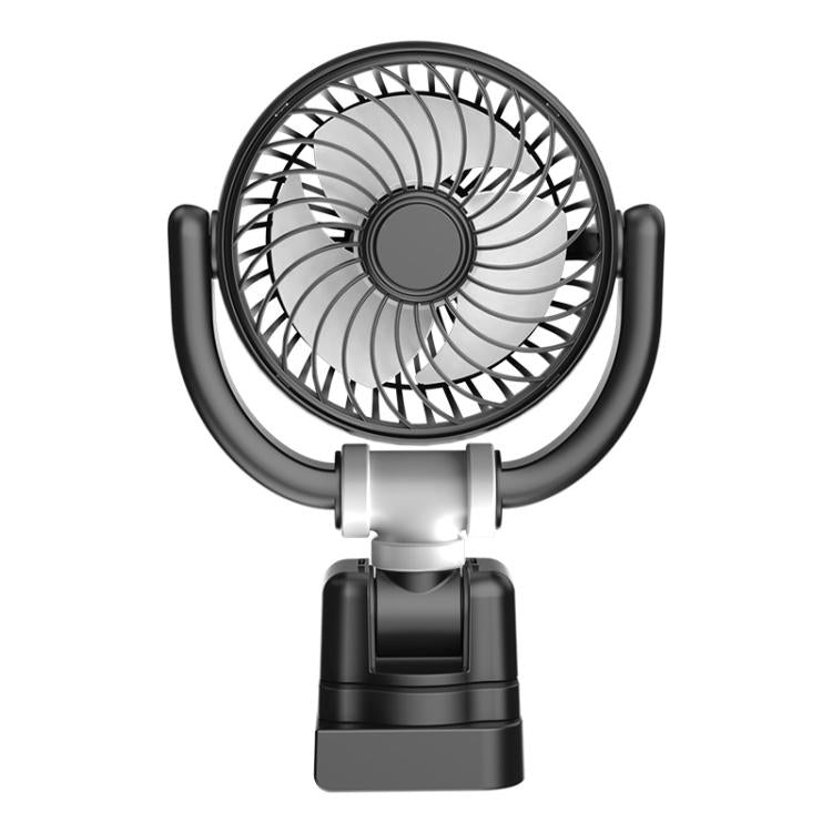 Car Three-way Folding Screen Corner Fan(Black White) - Heating & Fans by buy2fix | Online Shopping UK | buy2fix