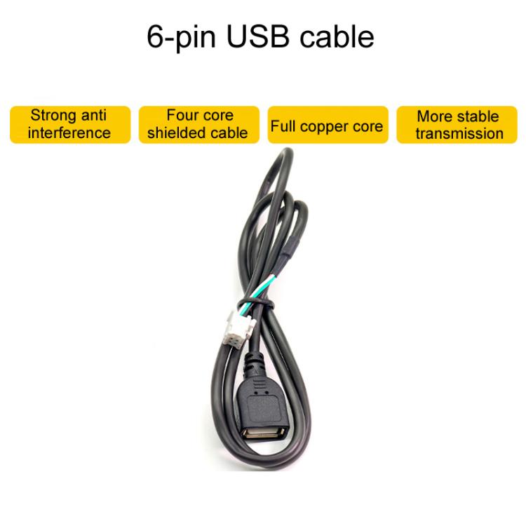 6pcs / Set Palminfo Android Navigation Cable 7-Heads Audio Cable 16 Pin Power Cord GPS Antenna 4 Pin 6 Pin USB Cable Rear View Line - DIY Cables by buy2fix | Online Shopping UK | buy2fix