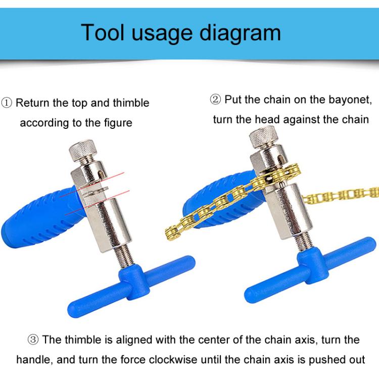 Mountain Bicycle Chain Cutter Steel Chain Release Tool(Black) - Maintenance tools by buy2fix | Online Shopping UK | buy2fix