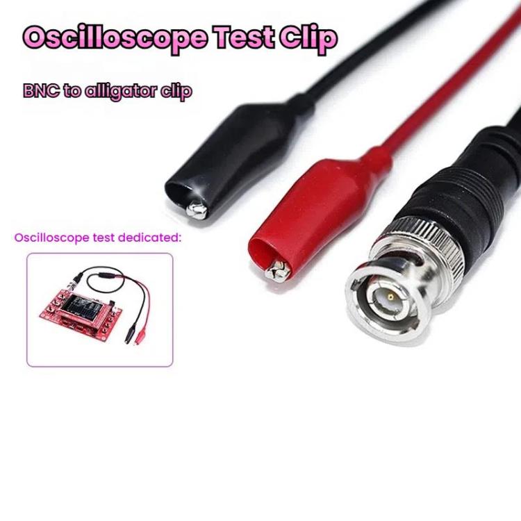 BNC Male To 2 Crocodile Clip Oscilloscope Probe Cable Q9 Signal Test Cable, Length: 1m - Other Tester Tool by buy2fix | Online Shopping UK | buy2fix