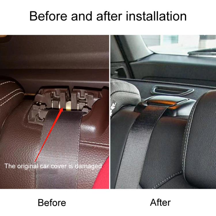 For 2012-2015 Mercedes-Benz ML / GL-Class W166 Car Rear Seat Belt Cover Guides 1669213800(Ginger Yellow) - Seat Belts & Padding by buy2fix | Online Shopping UK | buy2fix