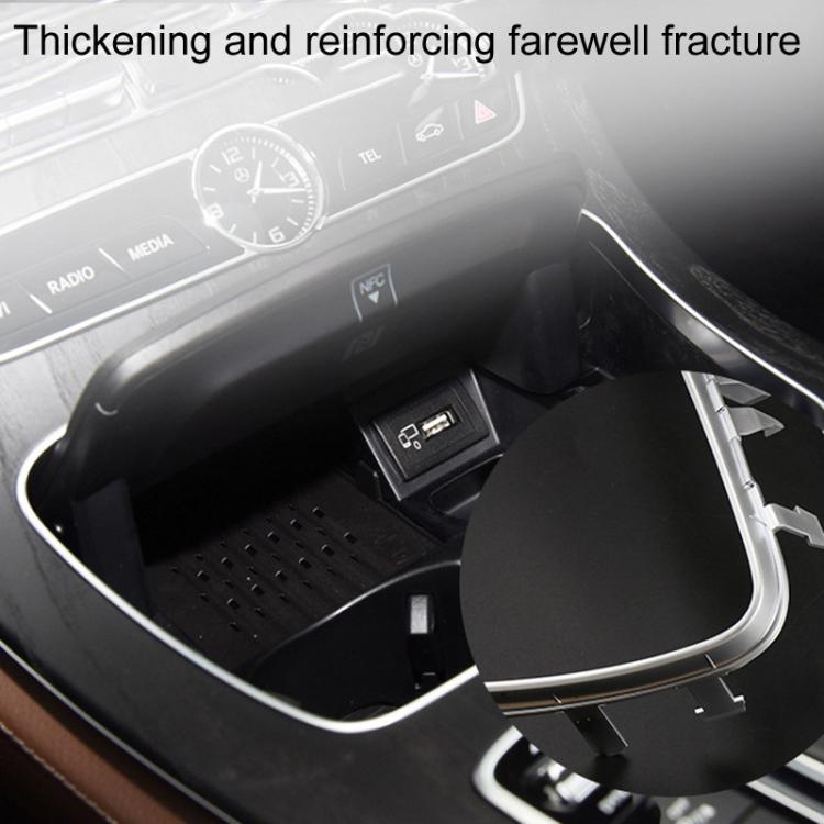 For Mercedes-Benz E-Class W213 Car Cup Holder Ashtray Cover Decorative Strips 2136830500(Silver) - Car Drink Holders by buy2fix | Online Shopping UK | buy2fix