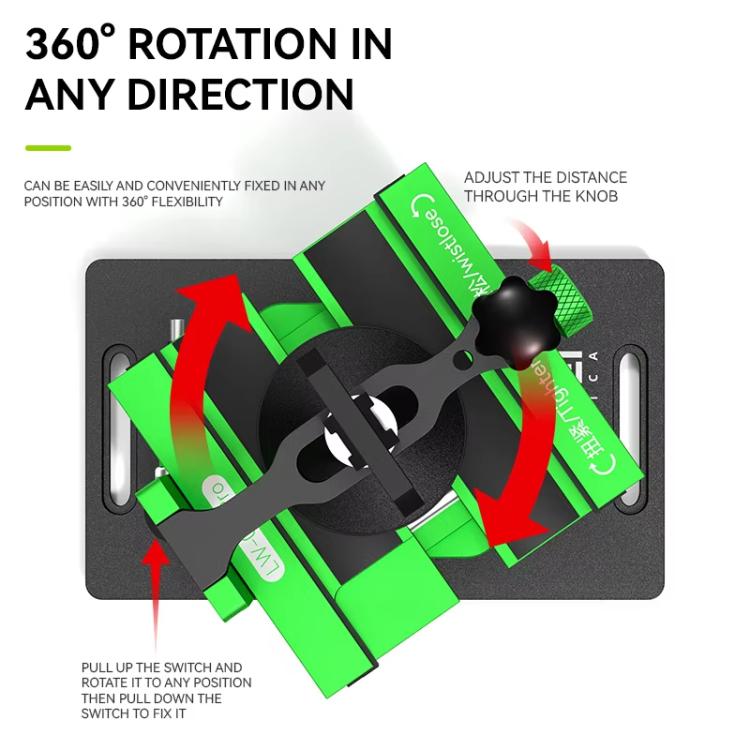 LUOWEI LW-021Pro Cell Phone Back Cover Removal and Screen Replacement 2 In 1 Rotary Jig - Repair Fixture by LUOWEI | Online Shopping UK | buy2fix