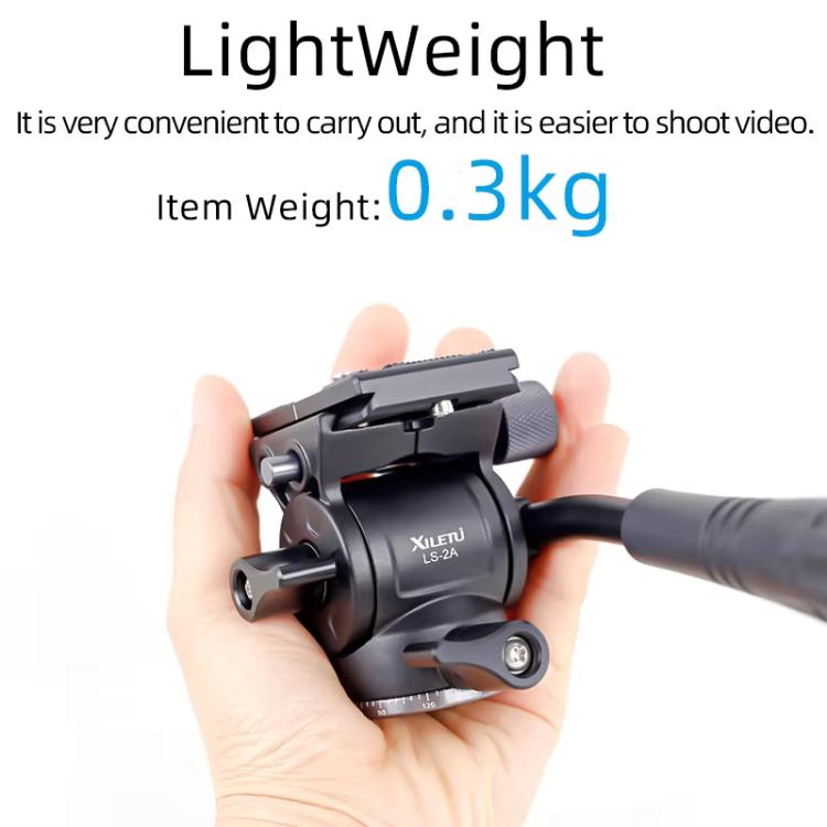 XILETU LS-2A Mini Hydraulic Damping Ball Head Tripod Head 360 Degree Panoramic Shooting - Tripod Heads by XILETU | Online Shopping UK | buy2fix