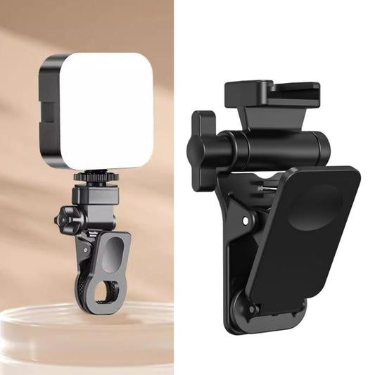 LED Selfie Fill Light Clamp Cell Phone Pocket Fill Light Cold Boot Clip Laptop Tablet External Fixed Holder(Balck) - Stand by buy2fix | Online Shopping UK | buy2fix