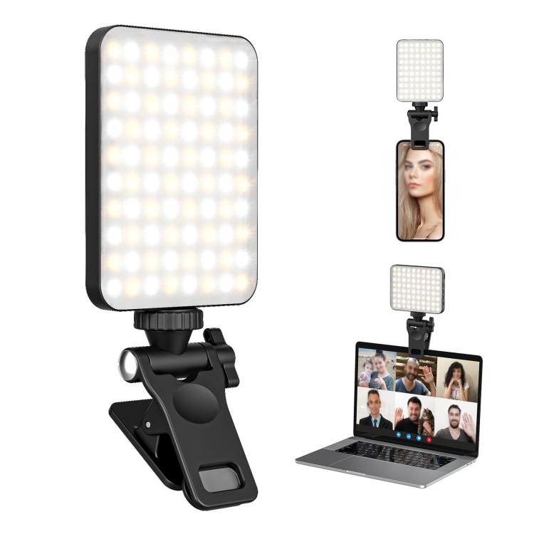 1/4 Screw Universal Fill Light Cell Phone Clip GoPro Video Conference Laptop PC External Clip(Small Flat-White) - Stand by buy2fix | Online Shopping UK | buy2fix