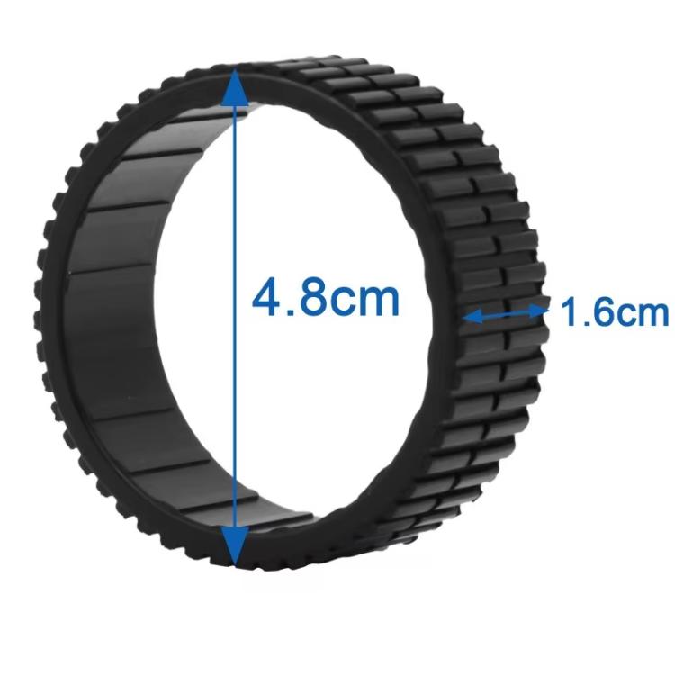 For iRobot Braava 380 / 380T / 320 / Mint 5200 Vacuum Cleaner Rubber Wheel(Black) - For iRobot Accessories by buy2fix | Online Shopping UK | buy2fix