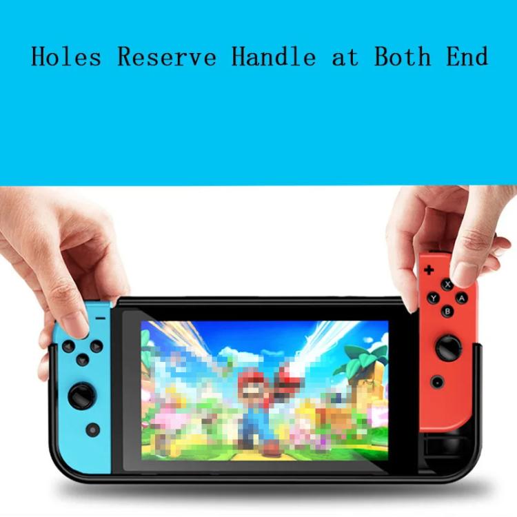 For Switch OLED Console TPU Protective Cover Integrated Shell With 2 Game Card Slots(Black) - Cases by buy2fix | Online Shopping UK | buy2fix