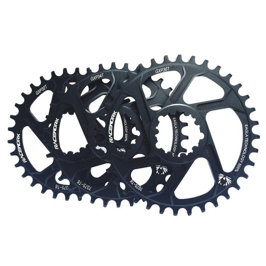 RACEWORK 7075-T6 For SRAM Mountain Bike Single Plate Round Bicycle Sprocket, Spec: 3mm 38T - Bicycle Chains & Rounds by RACEWORK | Online Shopping UK | buy2fix