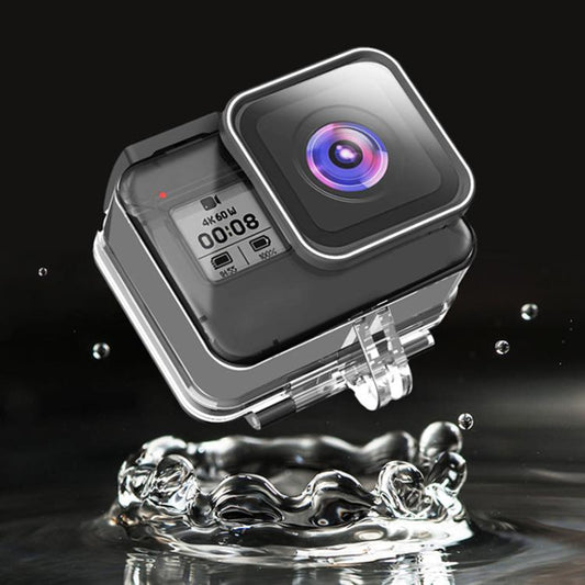TELESIN For GoPro HERO8 Black 50m Waterproof Protective Case Diving Case Sports Camera Accessories(Transparent) - Waterproof Cases by TELESIN | Online Shopping UK | buy2fix