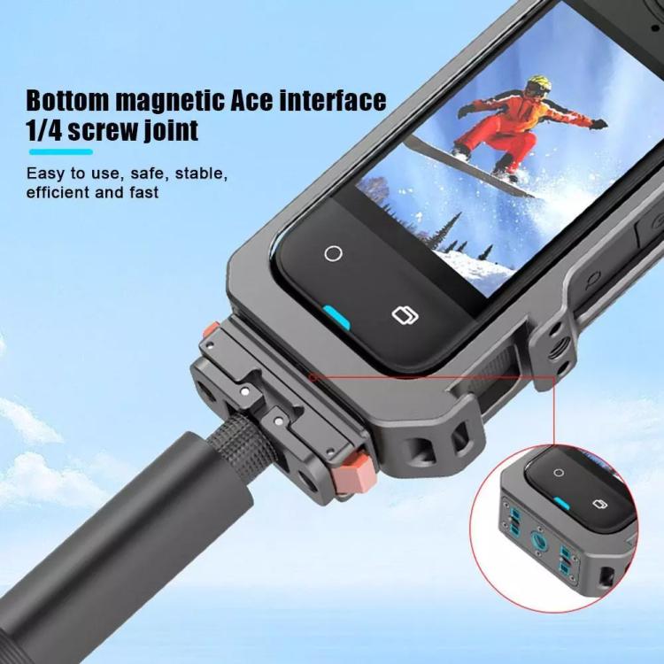 For Insta360 X4 HEPAIL Metal Heat Dissipation Magnetic Rabbit Cage - Case & Bags by HEPAIL | Online Shopping UK | buy2fix