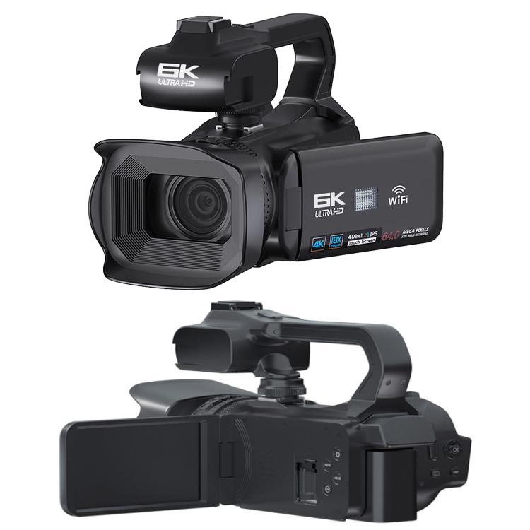 64MP 6K 18X Digital Zoom Ultra HD Video Camera With 4-Inch Touch Screen Camcorder 64G - Video Cameras by buy2fix | Online Shopping UK | buy2fix