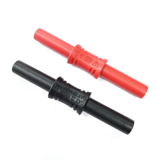 4mm Banana Adapter Multimeter Extension Cable Straight-through Connector(Black) - Other Tester Tool by buy2fix | Online Shopping UK | buy2fix