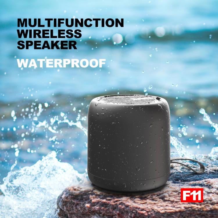 TWS Bluetooth Speaker IPX4 Waterproof Rechargeable Portable Mini Subwoofer Music Player(Black) - Desktop Speaker by buy2fix | Online Shopping UK | buy2fix