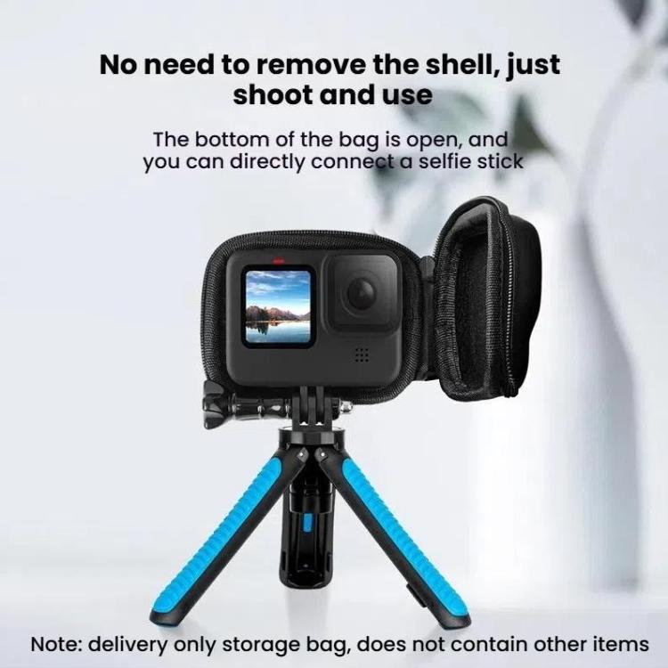 TELESIN Sports Camera Mini EVA Protective Storage Bag For GoPro HERO12 Black /11 Black /10 Black /9 Black(Black) - Carry Cases by TELESIN | Online Shopping UK | buy2fix