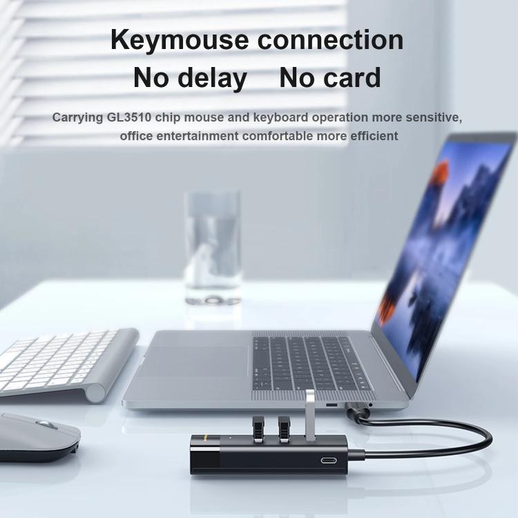Mindpure US022 1.5m USB To 4-port USB3.0 Long Hub Docking Station Splitter - USB 3.0 HUB by Mindpure | Online Shopping UK | buy2fix
