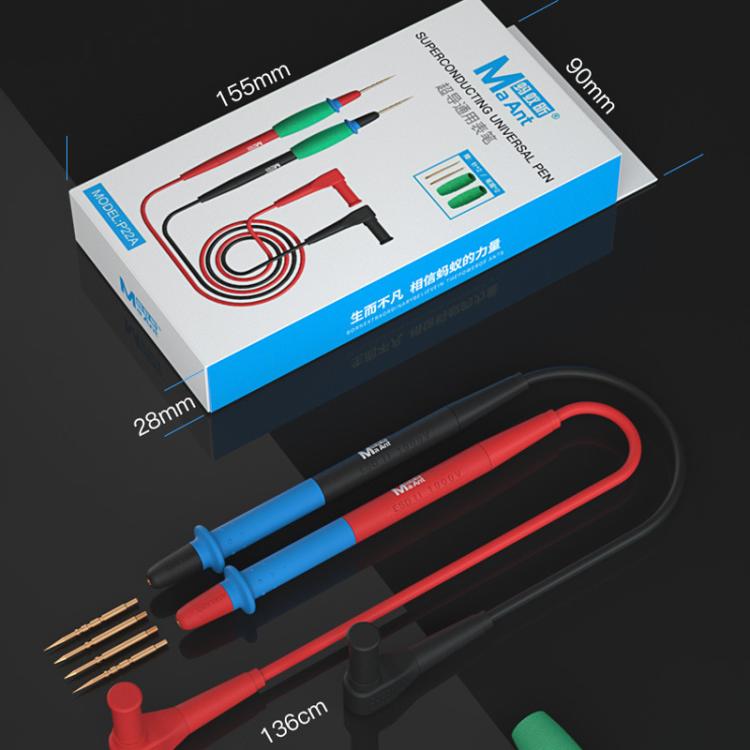 MaAnt P22A Multimeter Pen Extra Sharp Probe Universal Test Pen - Test Tools by MaAnt | Online Shopping UK | buy2fix