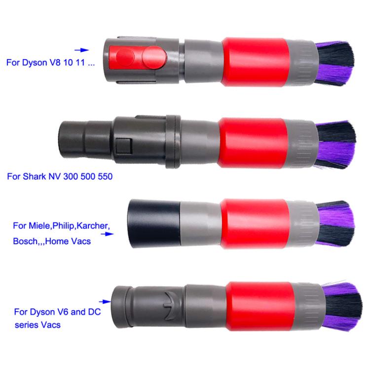 32mm Soft Brush+35mm Connector Vacuum Cleaner Dusting Streak Free Soft Brush Replacement Accessory Set - Other Accessories by buy2fix | Online Shopping UK | buy2fix