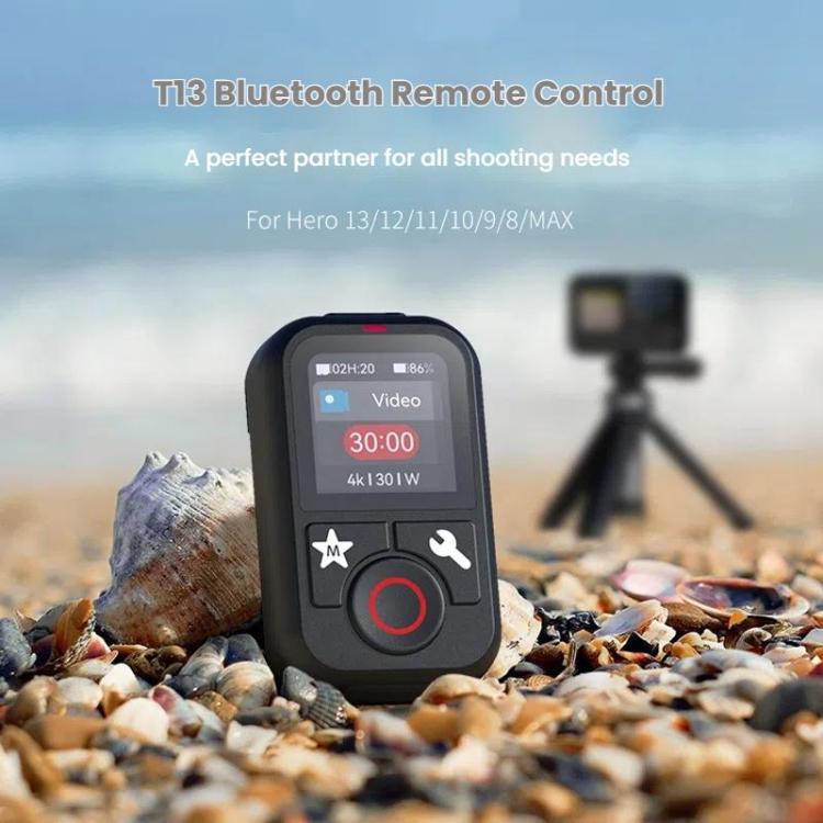 TELESIN T13 60m Sports Camera Wireless Bluetooth Remote Control For GoPro HERO13 Black /12 Black /11 Black /10 Black /9 Black /8 Black /Max(Black) - by TELESIN | Online Shopping UK | buy2fix