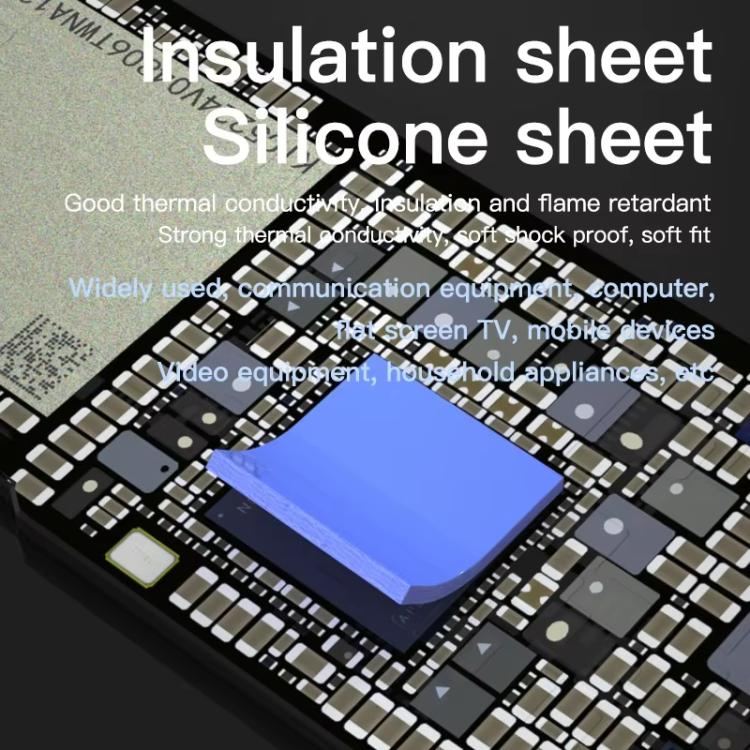 MaAnt DR-03 100pcs /Box Insulating Thermal Conductive Silicone Spacer CPU Thermal Spacer(Blue) - Others by MaAnt | Online Shopping UK | buy2fix