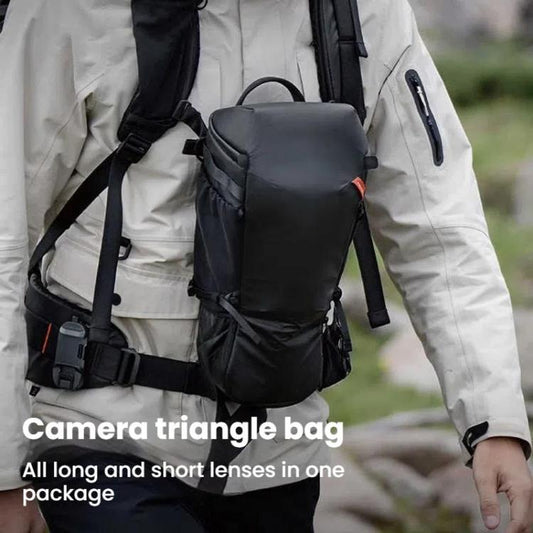 PGYTECH DSLR Camera Crossbody Waist Triangle Bag(Black) - Strap Satchel by PGYTECH | Online Shopping UK | buy2fix