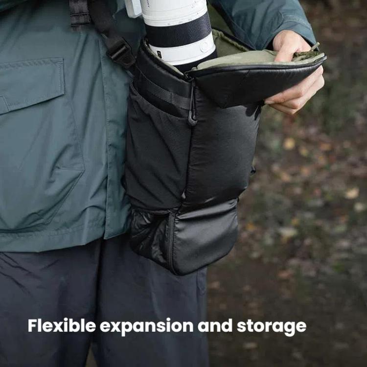 PGYTECH DSLR Camera Crossbody Waist Triangle Bag(Black) - Strap Satchel by PGYTECH | Online Shopping UK | buy2fix