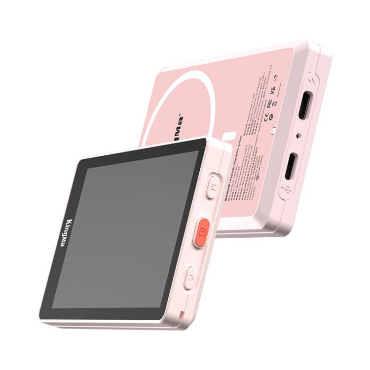 KingMa PH02 MAX Mobile Phone MagSafe Display Screen Selfie Live Streaming Phone Rear Camera(Pink) - Selfie Sticks by KingMa | Online Shopping UK | buy2fix