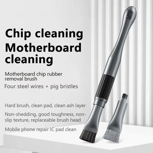MaAnt 2 In 1 Stiffened Cylinder Short Brush Cell Phone Repair Motherboard Cleaning Brush - Brushes by MaAnt | Online Shopping UK | buy2fix