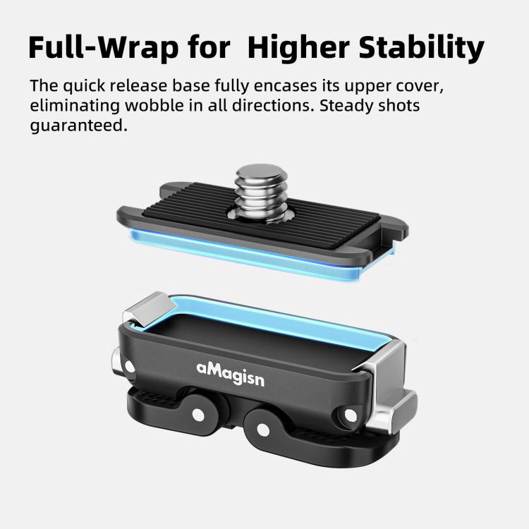 aMagisn Mini Quick Release Mount for Sports Cameras, Spec: 1/4 Upper Cover - Quick Release Plate by aMagisn | Online Shopping UK | buy2fix