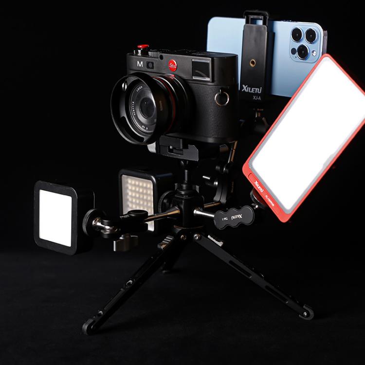 XILETU Tripod Screw Hole Adapter with Cold Shoe 3/8 inch 1/4 inch Thread Holes ARRI Positioning Hole - Other Accessories by XILETU | Online Shopping UK | buy2fix