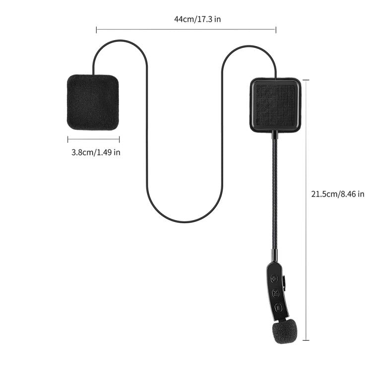 TW2S IPX5 Waterproof Noise Reduction Helmet Bluetooth Headset(Black) - Motorcycle Walkie Talkie by buy2fix | Online Shopping UK | buy2fix
