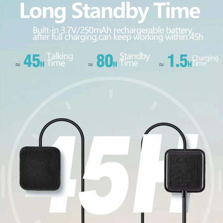 TW2S IPX5 Waterproof Noise Reduction Helmet Bluetooth Headset(Black) - Motorcycle Walkie Talkie by buy2fix | Online Shopping UK | buy2fix