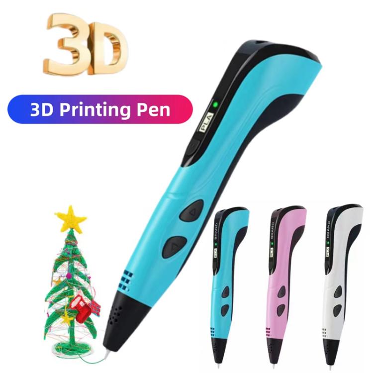3D Printing Pen Kids Education Drawing DIY Doodle Stereoscopic Drawing 3D Pen(Blue) - 3D Printer by buy2fix | Online Shopping UK | buy2fix