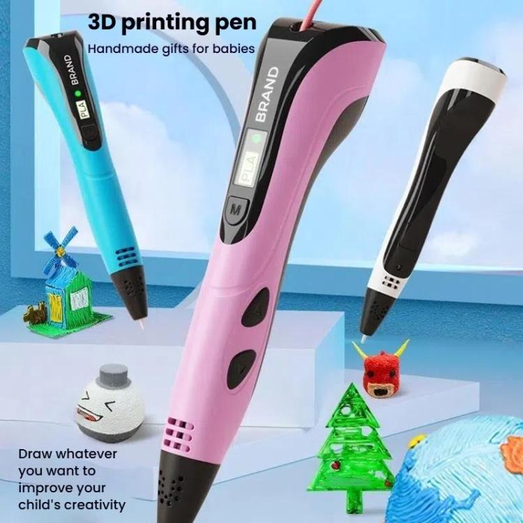 3D Printing Pen Kids Education Drawing DIY Doodle Stereoscopic Drawing 3D Pen(Blue) - 3D Printer by buy2fix | Online Shopping UK | buy2fix