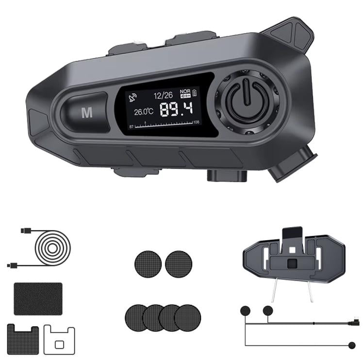 A1 IP67 Waterproof Motorcycle Helmet Noise Reduction Bluetooth Headset, Spec: Soft Mic - Motorcycle Walkie Talkie by buy2fix | Online Shopping UK | buy2fix