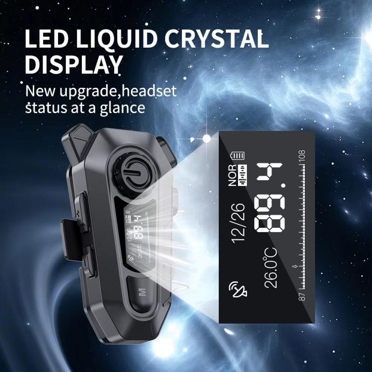 A1 IP67 Waterproof Motorcycle Helmet Noise Reduction Bluetooth Headset, Spec: Soft Mic - Motorcycle Walkie Talkie by buy2fix | Online Shopping UK | buy2fix