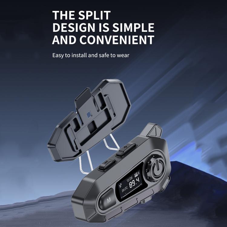 A1 IP67 Waterproof Motorcycle Helmet Noise Reduction Bluetooth Headset, Spec: Soft and Hard Mics - Motorcycle Walkie Talkie by buy2fix | Online Shopping UK | buy2fix