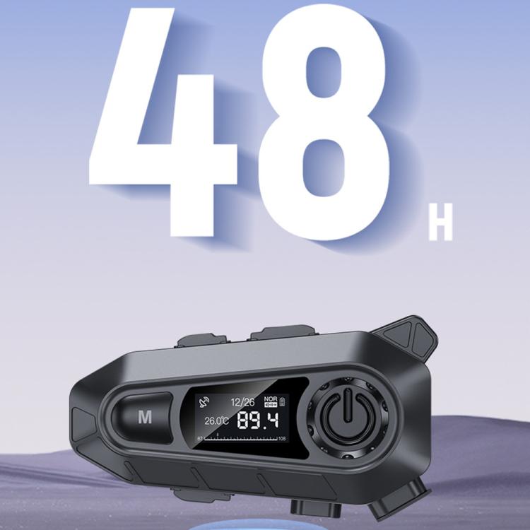 A1 IP67 Waterproof Motorcycle Helmet Noise Reduction Bluetooth Headset, Spec: Soft and Hard Mics - Motorcycle Walkie Talkie by buy2fix | Online Shopping UK | buy2fix