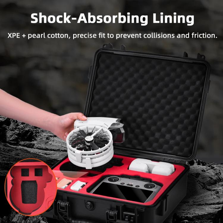 For DJI Flip BRDRC Explosion-proof Waterproof Case With Screen Remote Control Suitcase Shoulder Crossbody Bag(Black) - Other by BRDRC | Online Shopping UK | buy2fix