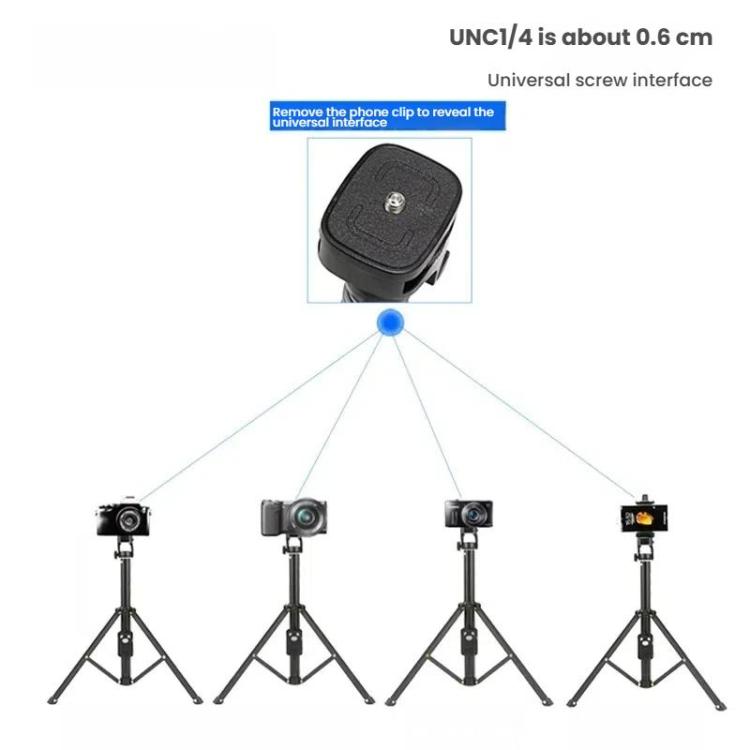 YUNTENG 1688L 16.5-77 Inch Phone Camera Selfie Stick Tripod With Bluetooth Remote Control(Black) - Stand by YUNTENG | Online Shopping UK | buy2fix