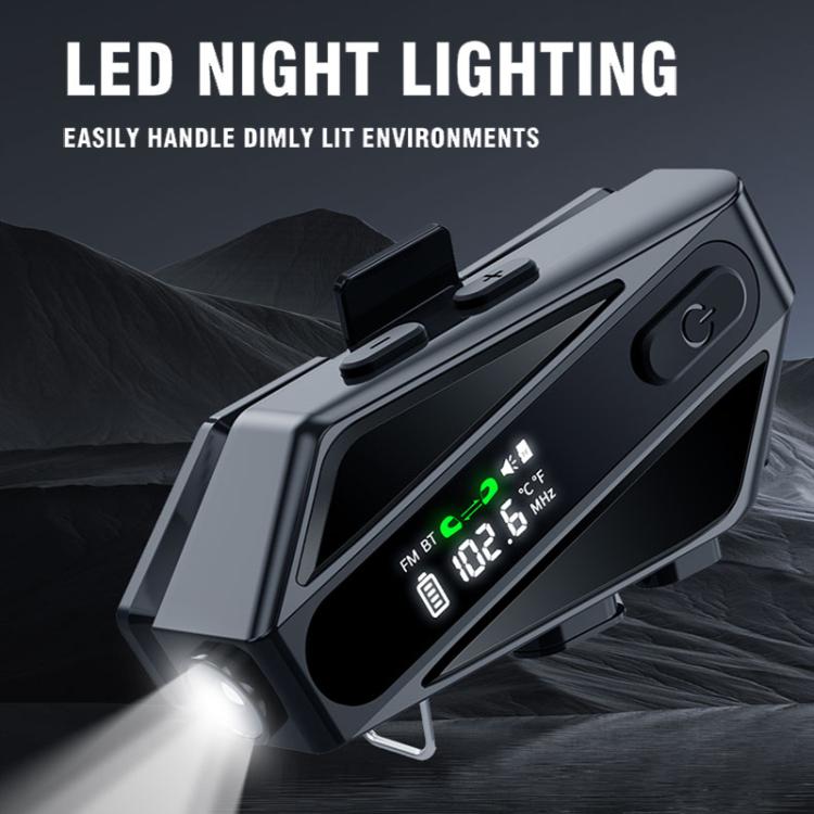 C6 IPX6 Waterproof LED Lighting Wireless Intercom Helmet Bluetooth Headset, Spec: Hard Mic - Motorcycle Walkie Talkie by buy2fix | Online Shopping UK | buy2fix