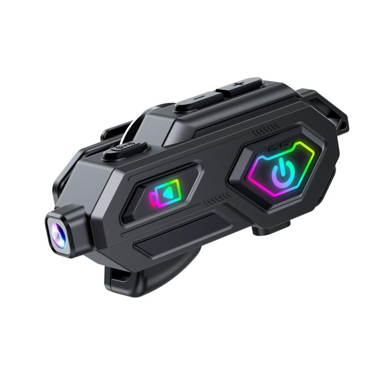 C8Max Motorcycle Intercom Video Helmet Bluetooth Headset HD Video Recorder, Spec: Soft Mic - Motorcycle Walkie Talkie by buy2fix | Online Shopping UK | buy2fix