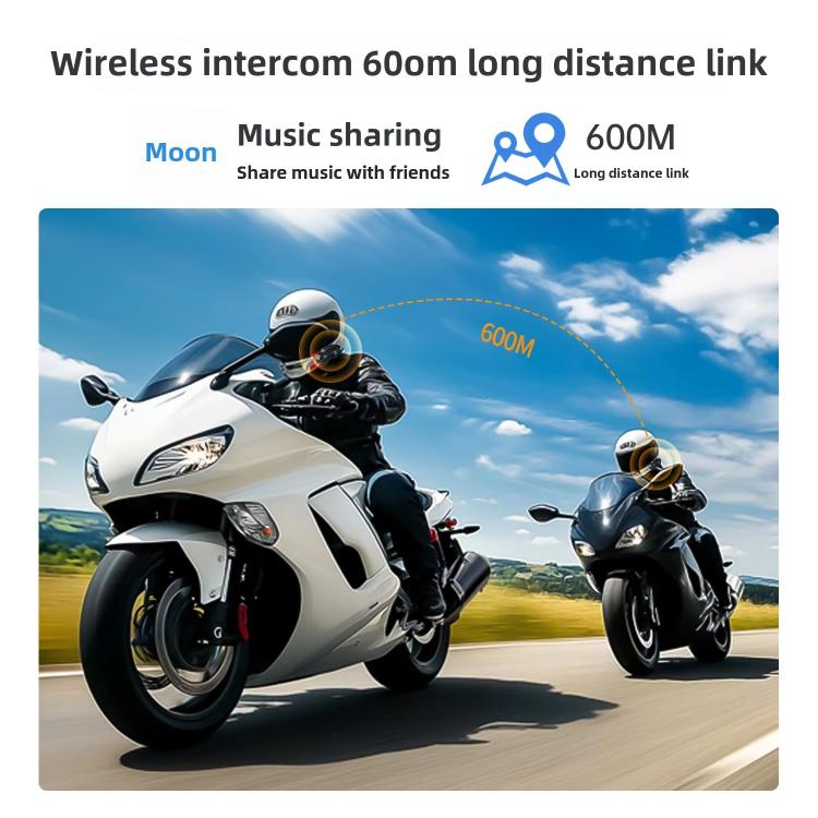 C8Max Motorcycle Intercom Video Helmet Bluetooth Headset HD Video Recorder, Spec: Soft Mic - Motorcycle Walkie Talkie by buy2fix | Online Shopping UK | buy2fix