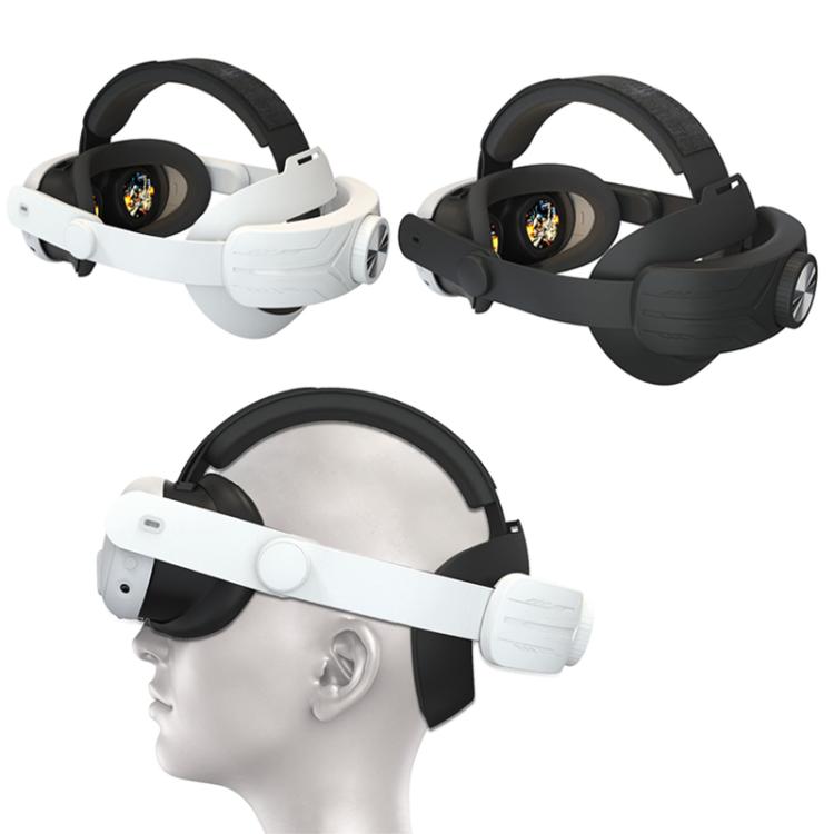 For Meta Quest 3 / 3S Adjustable Headband No Face Pressure VR Head Strap Accessories(White) - VR Accessories by buy2fix | Online Shopping UK | buy2fix